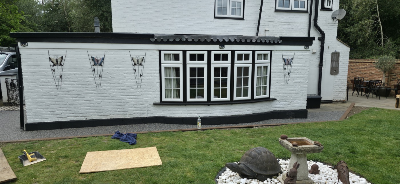 Period property with lead canopy detail