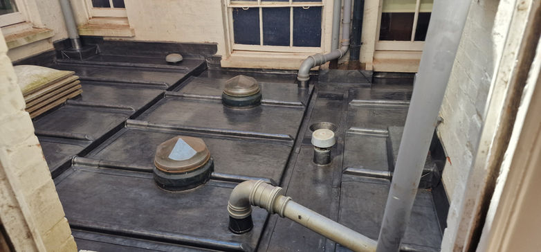 Heritage lead roof, period property