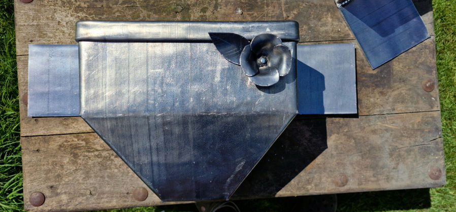 Hand-crafted lead ornamental work